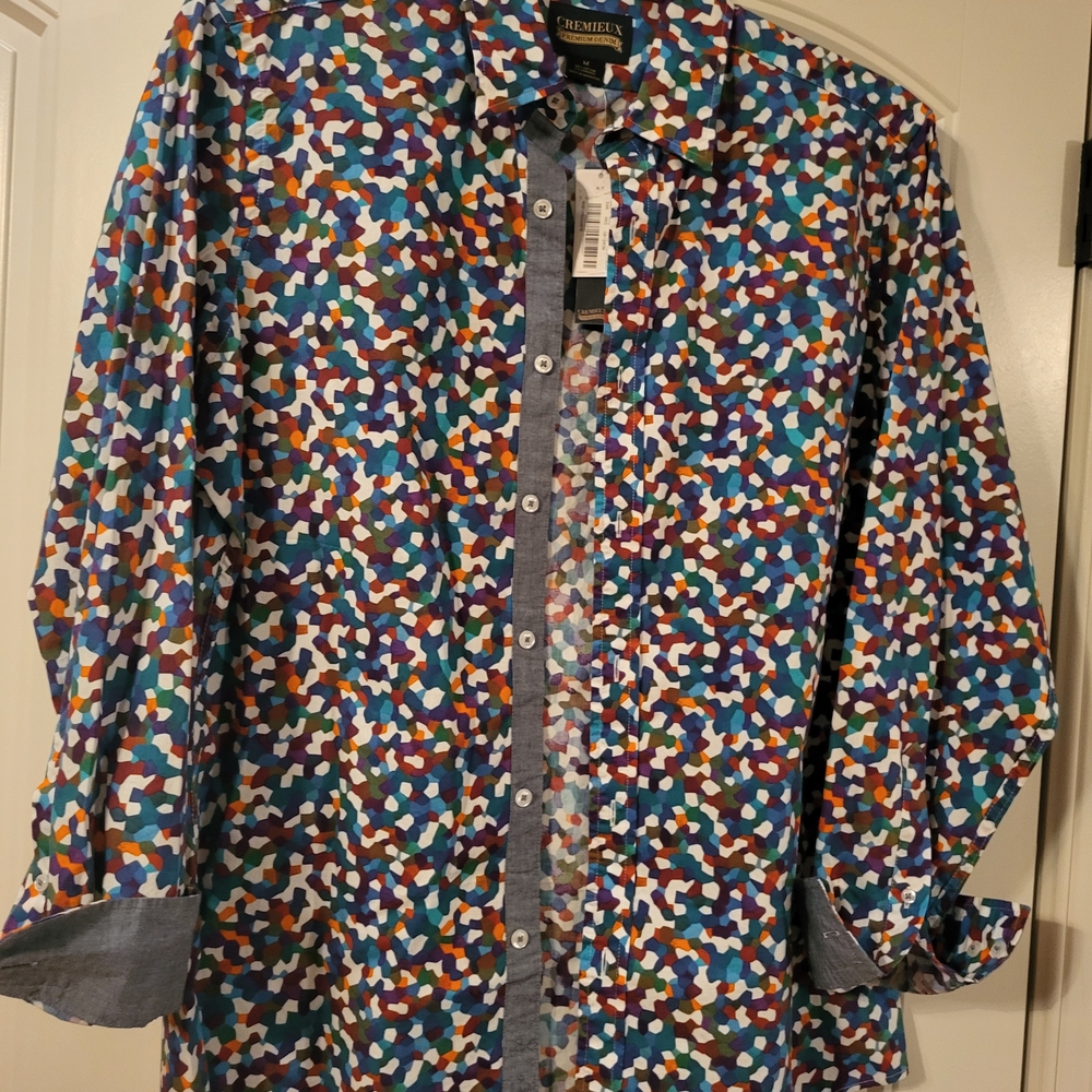 Daniel Cremieux Multicolor Geometric Shirt